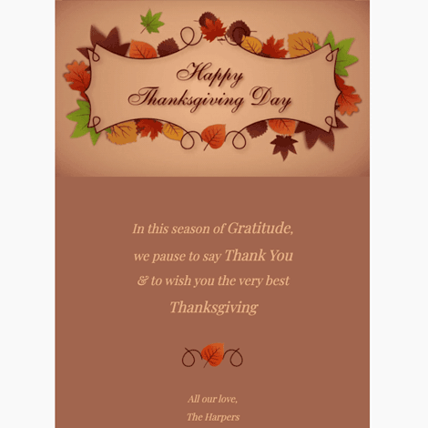 Thanksgiving eCard 20